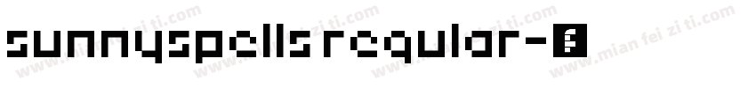 sunnyspells regular字体转换